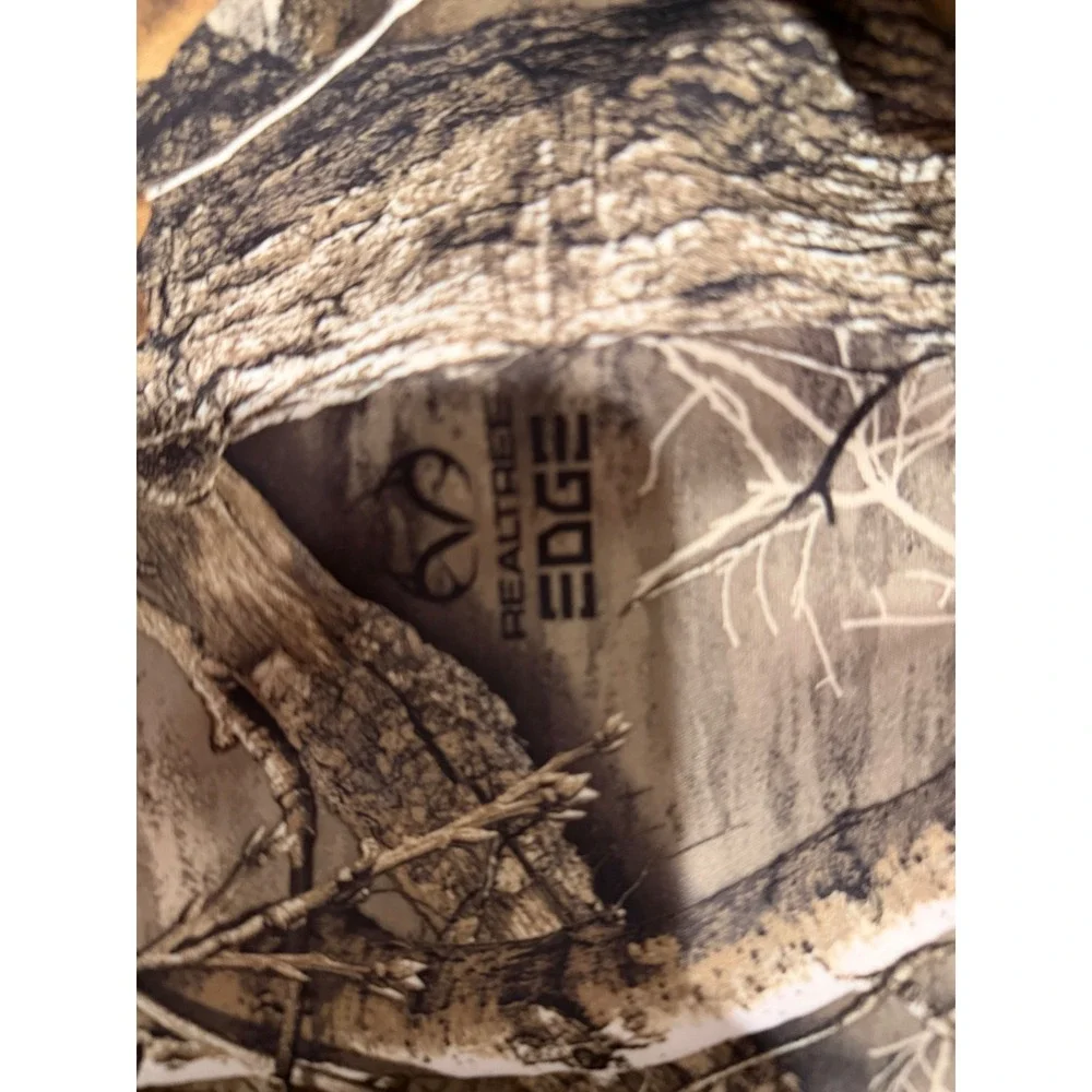 Realtree Edge Camo Balaclava Face Mask Hunting Neck Gaiter Blaze Orange‎ Lining